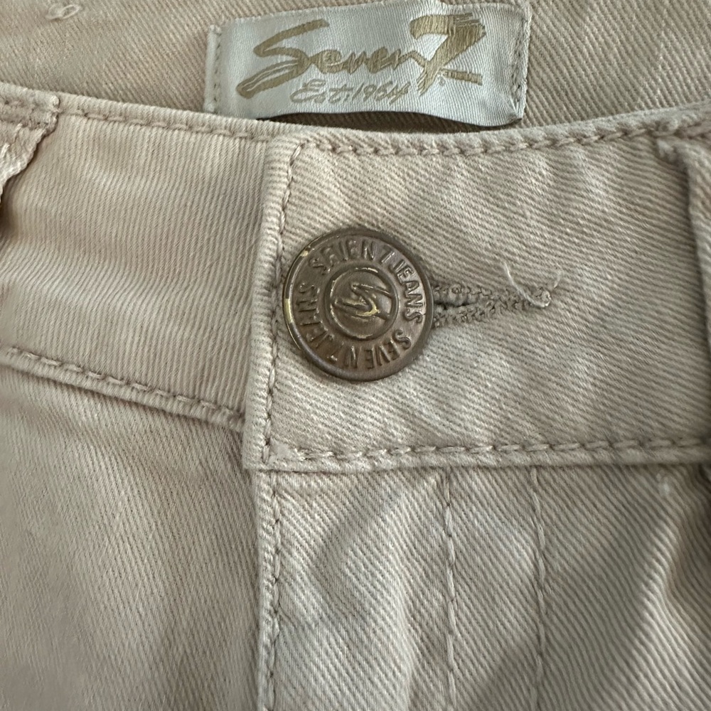 Seven7 Khaki Jean Shorts - Picture 7 of 11